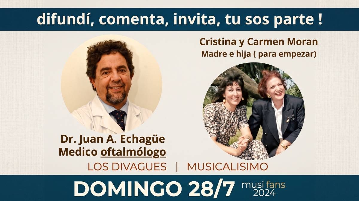 Divagues Dr. Juan A. Echagüe , Cristina y Carmen Moran